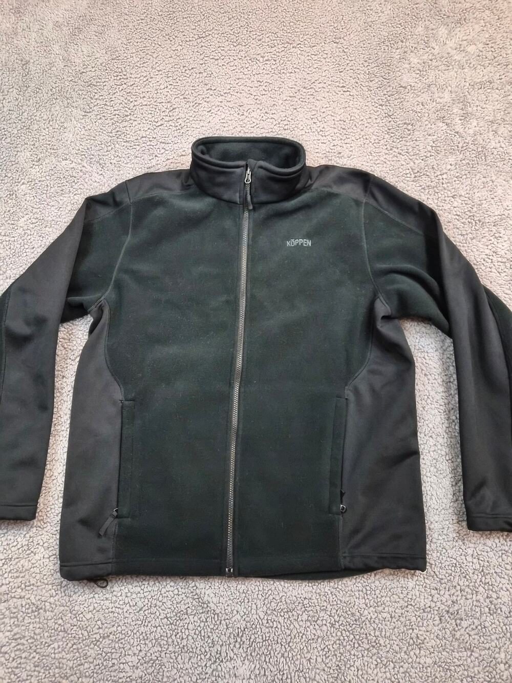 Koppen Fleece Jacket Men's Size M** Black Full Zip with Pockets (1434)